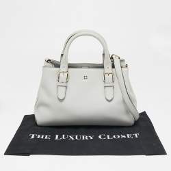 Pre Owned Kate Spade Grey Leather Tote
