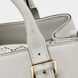 Pre Owned Kate Spade Grey Leather Tote