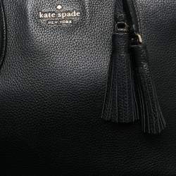Pre Owned Kate Spade Black Leather Rowe Tote