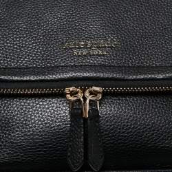 Pre Owned Kate Spade Black Leather Run Around Crossbody Bag