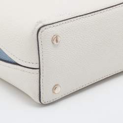 Pre Owned Kate Spade Tri Color Leather Margaux Mini Satchel 