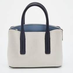Pre Owned Kate Spade Tri Color Leather Margaux Mini Satchel 