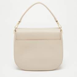 Pre Owned Kate Spade Beige Leather Make It Mine Shoulder Bag