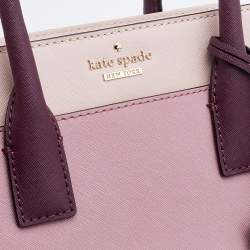 Pre Owned Kate Spade Pink/Burgundy Leather Cameron Street Candace Tote