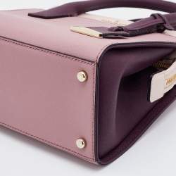 Pre Owned Kate Spade Pink/Burgundy Leather Cameron Street Candace Tote