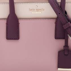 Pre Owned Kate Spade Pink/Burgundy Leather Cameron Street Candace Tote