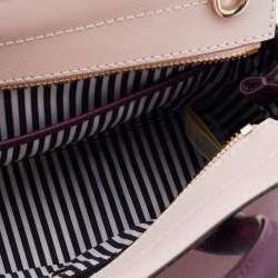 Pre Owned Kate Spade Pink/Burgundy Leather Cameron Street Candace Tote
