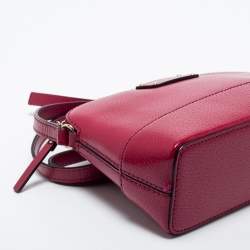 Pre Owned Kate spade Dark Pink Leather Wellesley Hanna Crossbody Bag