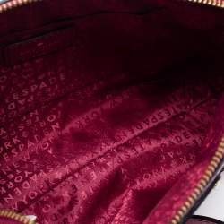 Pre Owned Kate spade Dark Pink Leather Wellesley Hanna Crossbody Bag