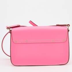 Pre Owned Kate Spade Pink Leather Essex Scout Crossbody Bag