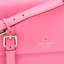 Pre Owned Kate Spade Pink Leather Essex Scout Crossbody Bag