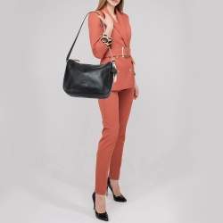 Pre Owned Kate Spade Black Pebbled Leather Medium Anyday Shoulder Bag