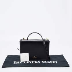 Pre Owned Kate Spade Black Leather Patterson Shoulder Bag