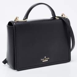 Pre Owned Kate Spade Black Leather Patterson Shoulder Bag