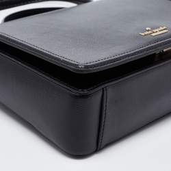 Pre Owned Kate Spade Black Leather Patterson Shoulder Bag