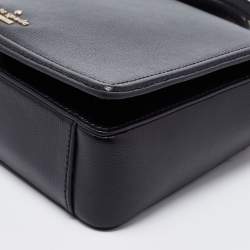 Pre Owned Kate Spade Black Leather Patterson Shoulder Bag