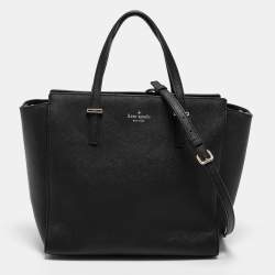 Kate Spade Black Leather Cedar Street Hayden Tote