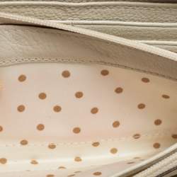 Pre Owned Kate Spade Yellow Leather Zip Around Wallet