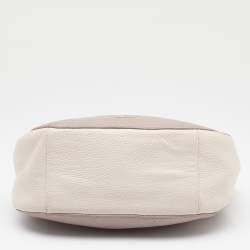 Kate Spade Grey/Off White Leather Cobble Hill Mylie Shoulder Bag