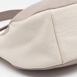 Kate Spade Grey/Off White Leather Cobble Hill Mylie Shoulder Bag