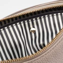 Kate Spade Grey/Off White Leather Cobble Hill Mylie Shoulder Bag