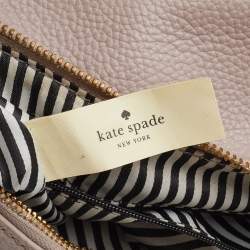 Kate Spade Grey/Off White Leather Cobble Hill Mylie Shoulder Bag