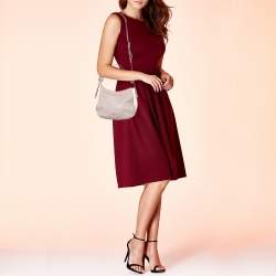 Kate Spade Grey/Off White Leather Cobble Hill Mylie Shoulder Bag
