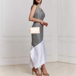 Pre Owned Kate Spade Rose Gold/Pink Glitter and Leather Shoulder Bag