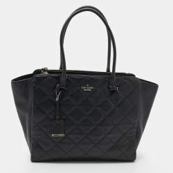 Kate Spade Black Quilted Leather Tote