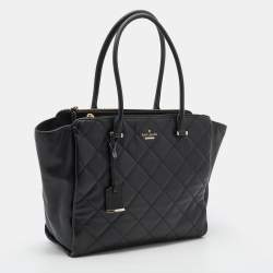 Kate Spade Black Quilted Leather Tote