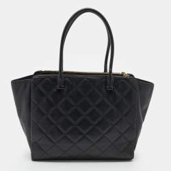 Kate Spade Black Quilted Leather Tote