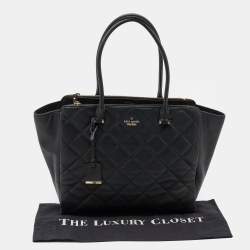 Kate Spade Black Quilted Leather Tote