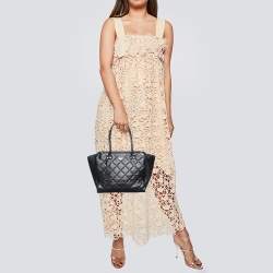 Kate Spade Black Quilted Leather Tote