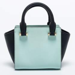 Kate Spade Green/Black Leather Tote