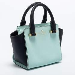 Kate Spade Green/Black Leather Tote