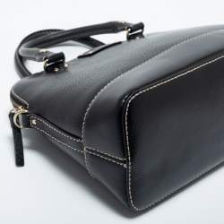 Pre Owned Kate Spade Black Leather Large Wellesley Rachelle Dome Satchel