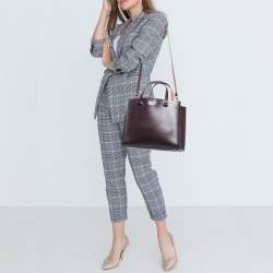 Pre Owned Kate Spade Purple/Pink Leather Kyra Arbour Hill Tote