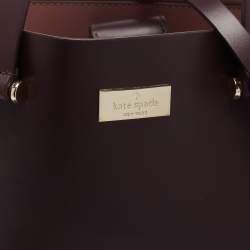 Pre Owned Kate Spade Purple/Pink Leather Kyra Arbour Hill Tote