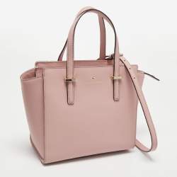 Pre Owned Kate Spade Pink Leather Cedar Street Hayden Tote