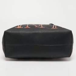 Kate Spade Black/Orange Coated Canvas and Leather Flamingo Tote