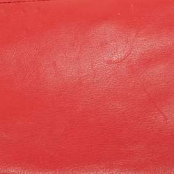 Kate Spade Red Leather Flap Top Handle Bag