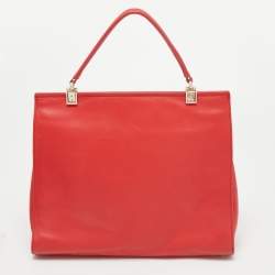 Kate Spade Red Leather Flap Top Handle Bag