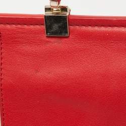 Kate Spade Red Leather Flap Top Handle Bag