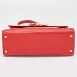 Kate Spade Red Leather Flap Top Handle Bag