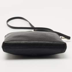 Kate Spade Black Leather Zip Crossbody Bag