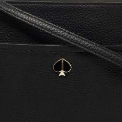 Kate Spade Black Leather Zip Crossbody Bag