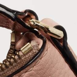 Pre Owned Kate Spade Pink Leather Zip Crossbody Bag