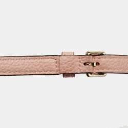 Pre Owned Kate Spade Pink Leather Zip Crossbody Bag