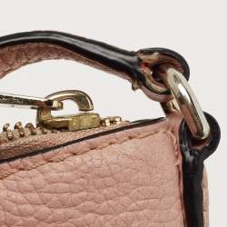 Pre Owned Kate Spade Pink Leather Zip Crossbody Bag