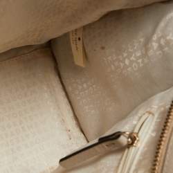Pre Owned Kate Spade Off White Leather Wellesley Tote